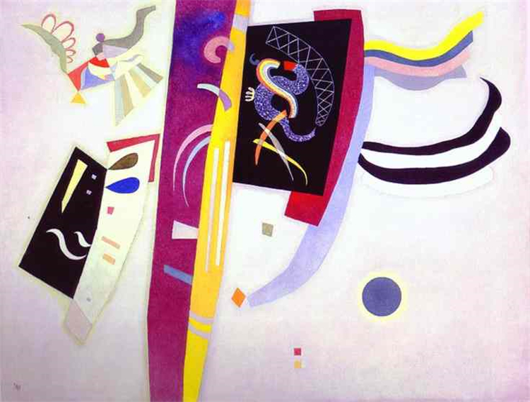 Violet-Orange 1935 Wassily Kandinsky Abstract Oil Painting